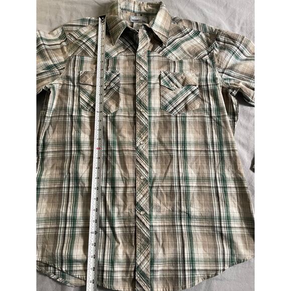 Wrangler Western Plaid Button Down SZ L - Picture 7 of 7
